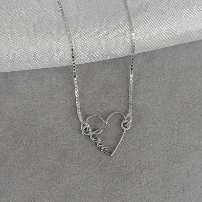 CHOKER CORAÇÃO VAZADO LOVE